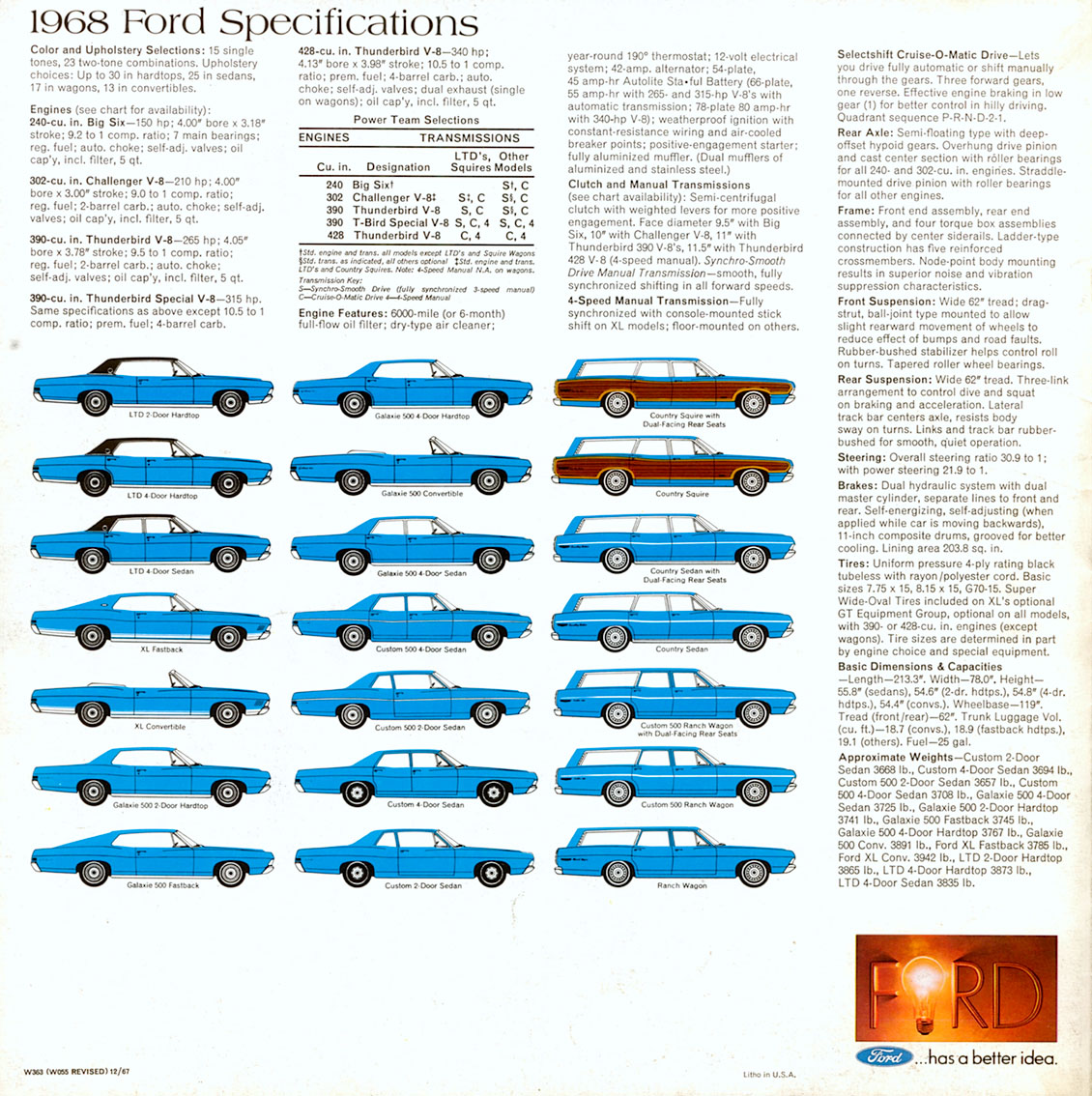 1968 Ford Brochure Page 9
